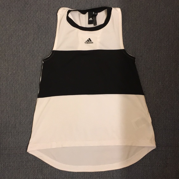 adidas Tops - Adidas White and Black Tank Top Size XS
